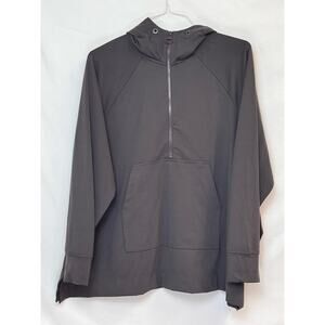 Athleta Women's Size Small Brown Glacier Handkerchief Poncho Hoodie 599674